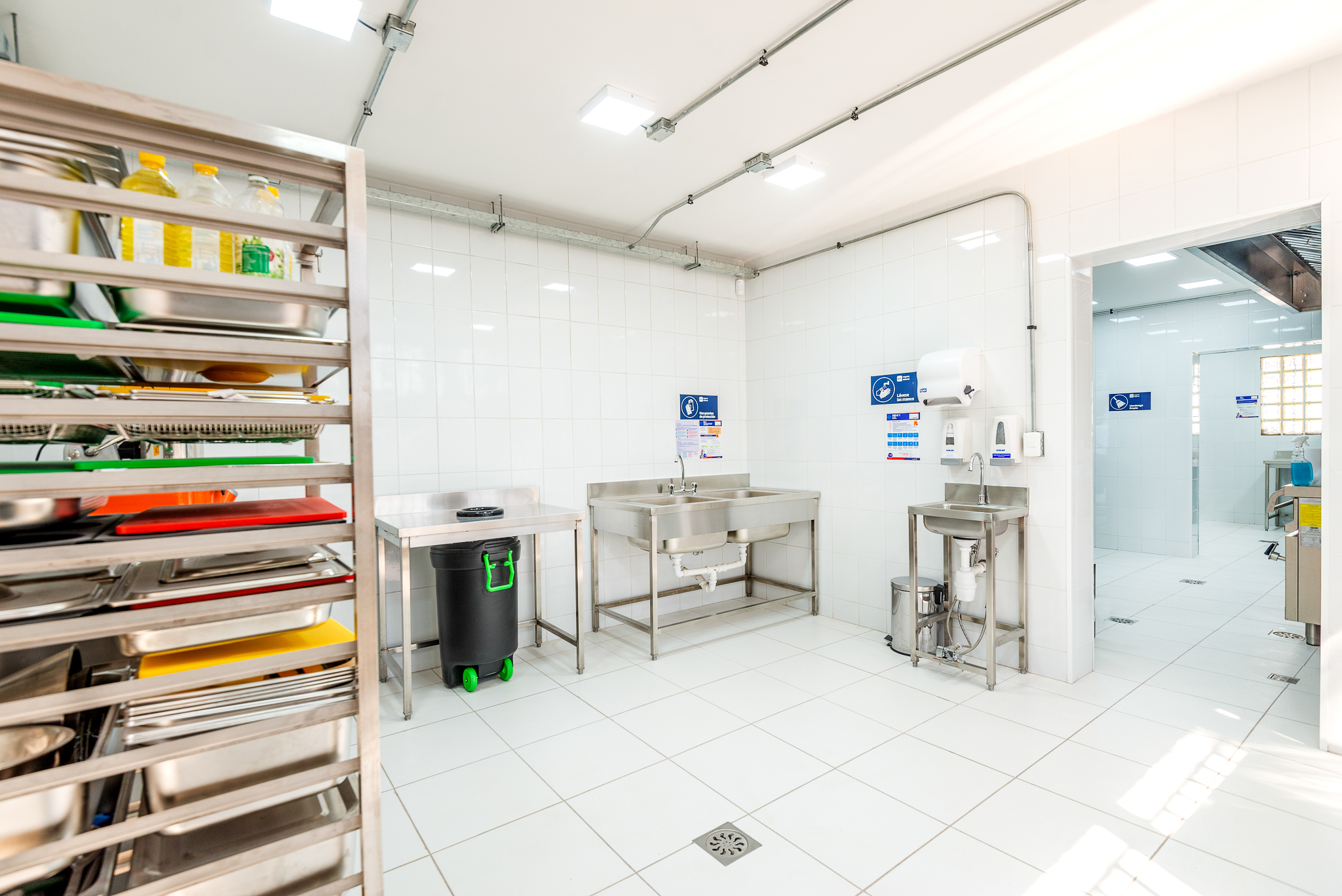 Área de cocina del CDC Santiago